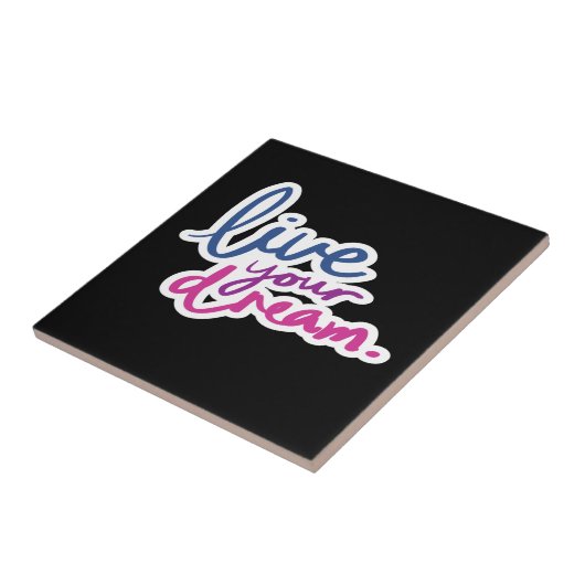 Live Uw droomkeramische Tegel Tegeltje (Zijkant)