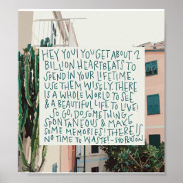 Live uw levensofferte poster