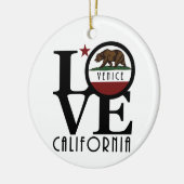 LIVE Venice California Keramisch Ornament (Links)