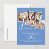 Live Videogesprek Huwelijk of Bruidsfeest Uitnodig Briefkaart (Voorkant / Achterkant)