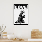 LIVE VIRGIN MARY BABY JESUS NATIVITY CATHOLIS POSTER (Keuken)