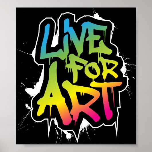 Live voor Art Poster (Voorkant)