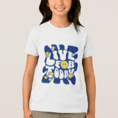 Live voor vandaag Kinder Tri-Blend Shirt (Voorkant)