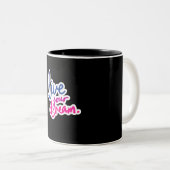 Live Your Dream 11 oz Mug à deux tons (Devant droit)