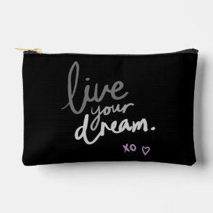 Live Your Dream Black Accessoires Pouch Etui