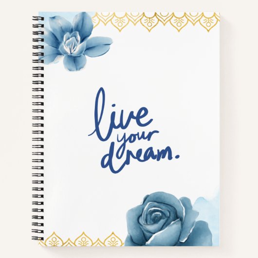 Live your dream  notitieboek (Voorkant)