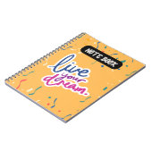 Live Your Dream Spiral Carnet - Inspirant (Côté gauche)