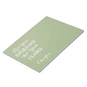 Live Your Dreams, nom personnalisé et blocs-notes (Incliné)