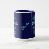 Live Your Dreams personnalisez nom & couleurs mugs (Centre)