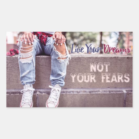 Live Your Dreams stickers (Devant)