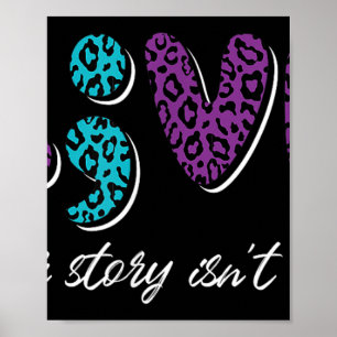 Live Your Story is voorbij - Zelfmoordpreventie AW Poster