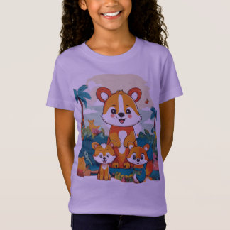 "Lively Lemurs : Family Adventure T-Shirt Design"
