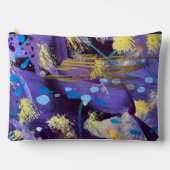 Lively, purple, blue, and gold abstract art etui (Voorkant)