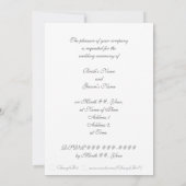 Lively Silver Stars Border, Ons huwelijk Kaart (Achterkant)