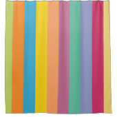 Lively Springtime Stripes Douchegordijn (Voorkant)
