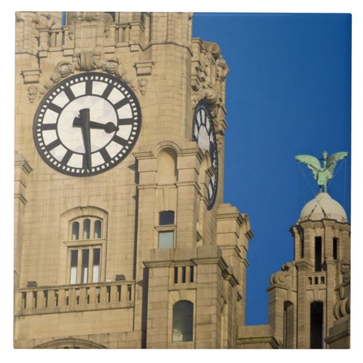 Liver Building, Liverpool, Merseyside, Engeland Tegeltje (Voorkant)