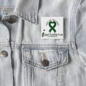 LIVER CANCER I Support My Brother-in-law Vierkante Button 5,1 Cm (In situ)