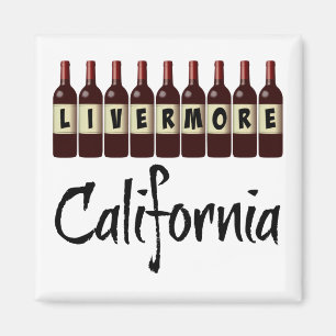 Livermore California Red Wine Botles Tasting Fun Magneet