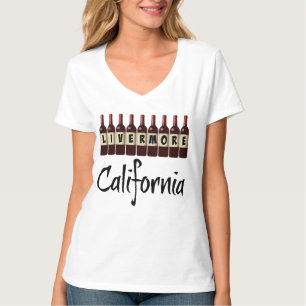 Livermore California Rode Wijn Flessen Proeven Leu T-shirt
