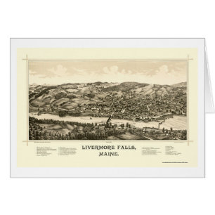 Livermore Herfsten, ME Panoramic Map - 1889
