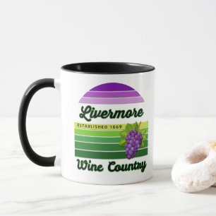 Livermore Wine Country Paarse Groene Strepen Druiv Mok