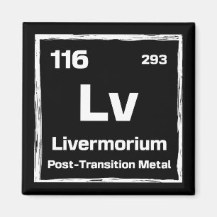 Livermorium (Lv) - Periodiek Systeem der Elementen Magneet