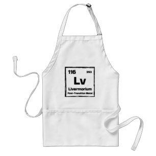 Livermorium (Lv) - Periodiek Systeem der Elementen Standaard Schort