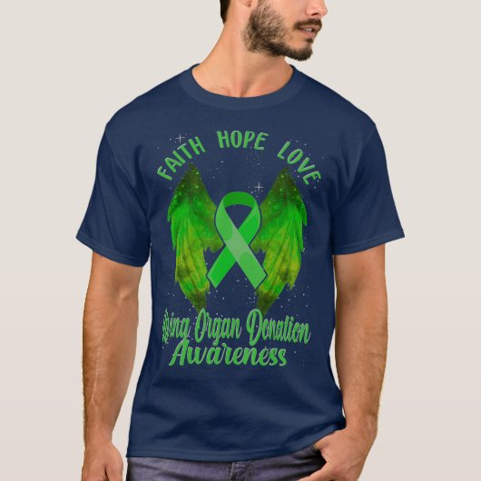 Liverorgende orgaandonatie t-shirt (Voorkant)