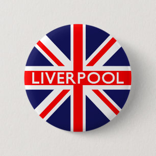 Liverpool: Britse vlag Ronde Button 5,7 Cm