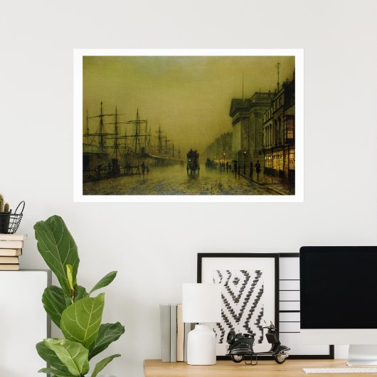 Liverpool Docks Customs House en Salthouse Docks Poster (Thuiskantoor)