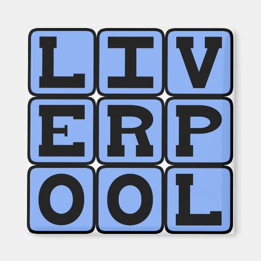 Liverpool, Engeland Magneet (Voorkant)