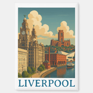  Liverpool Engeland Travel City Uitzicht Magneet