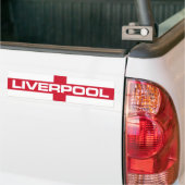 Liverpool England Flag Bumpersticker (Op Truck)