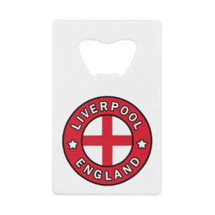 Liverpool England Kredietkaart Flessenopener
