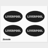 Liverpool England Ovale Sticker (Vel)