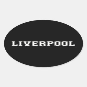 Liverpool England Ovale Sticker