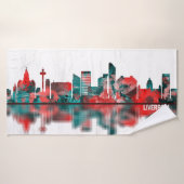 Liverpool England Skyline (Serviette de bain)
