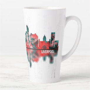 Liverpool England Skyline Latte Mok