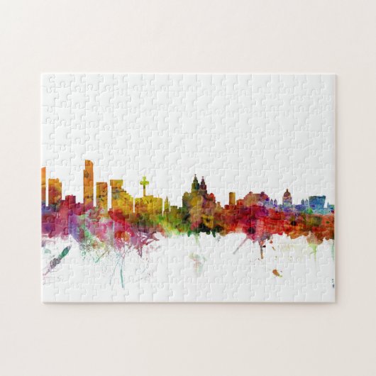 Liverpool England Skyline Legpuzzel (Horizontaal)