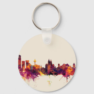 Liverpool England Skyline Sleutelhanger