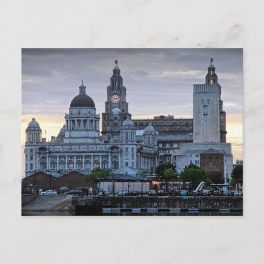 Liverpool Liverbuilding Briefkaart (Voorkant)