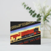 Liverpool Manchester Railway Vintage Poster Briefkaart (Staand voorkant)