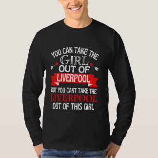 Liverpool meisje kan haar niet uit Liverpool halen T-shirt