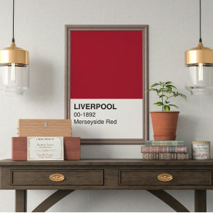 Liverpool Merseyside Red - Volledige breedte Perfect Poster