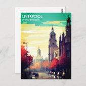 Liverpool Royaume-Uni Carte postale Voyage (Devant / Derrière)
