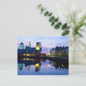 Liverpool 's nachts, Engeland Briefkaart (Staand voorkant)