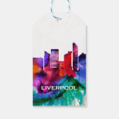 Liverpool Skyline Cadeaulabel (Achterkant)
