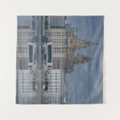 Liverpool Skyline Reflection Wandkleed (Voorkant (horizontaal))