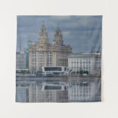 Liverpool Skyline Reflection Wandkleed (Voorkant)