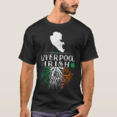 Liverpool UK City Irish Roots St Patrick Day T-shirt (Voorkant)